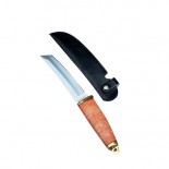 962 - Steel Tanto (11.25")-Leather handle