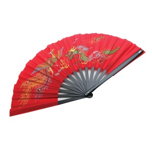 576B Bamboo Fan Kung Fu / Red