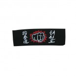 848C Taekwondo w/ Fist, Black, Head Band